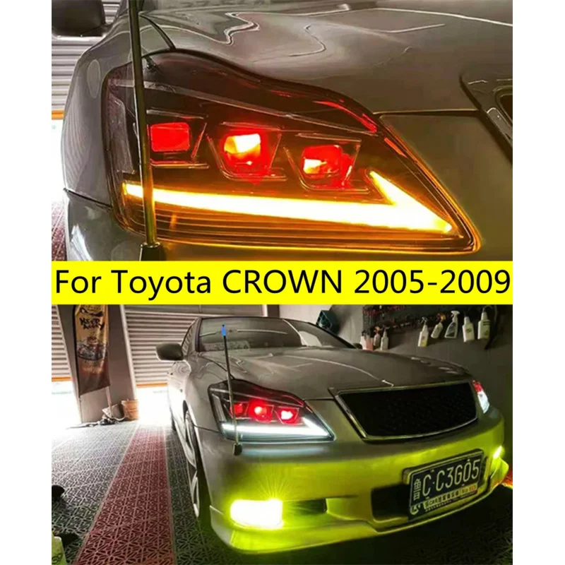 

Headlights Lights For Toyota CROWN 2003-2009 Daytime Running Headlights LED Turn Signal Front Lamp