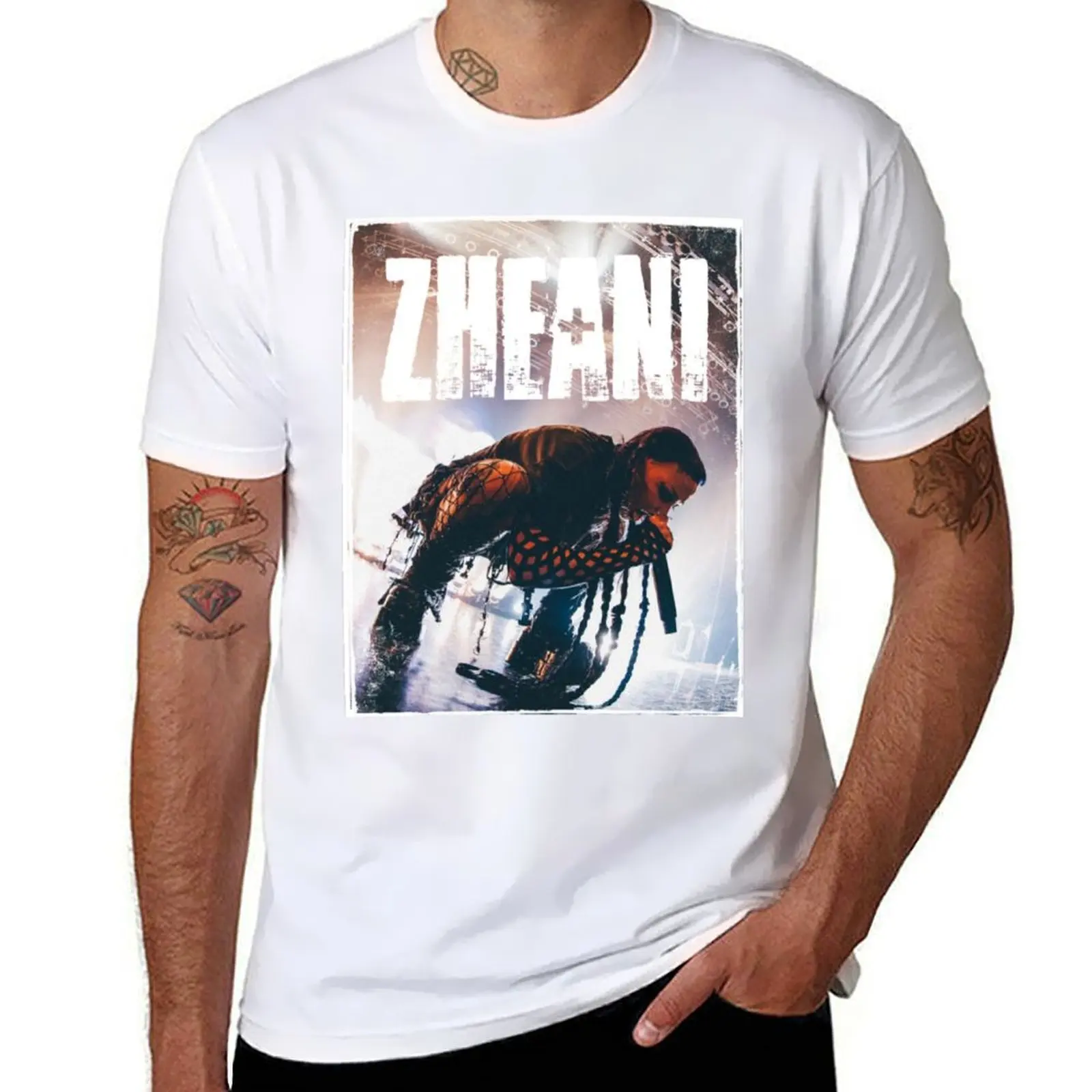 

man shirt men tees luxury brand shirts ZHEANI t 100% for shirts for man slim T-Shirt fit cotton t t graphic