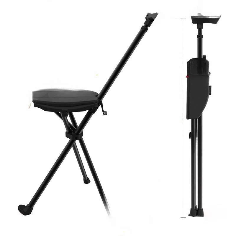 

Cane chair Outdoor hiking essential portable stool camping cane stool