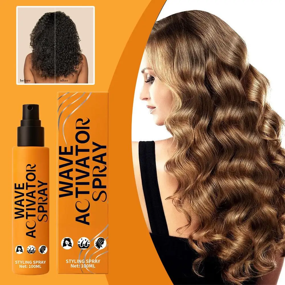 كريم تصفيف الشعر المجعد موجة المنشط رذاذ للشعر الطبيعي رذاذ الشعر لتعزيز مرونة وتألق المجعد Ha F1E4