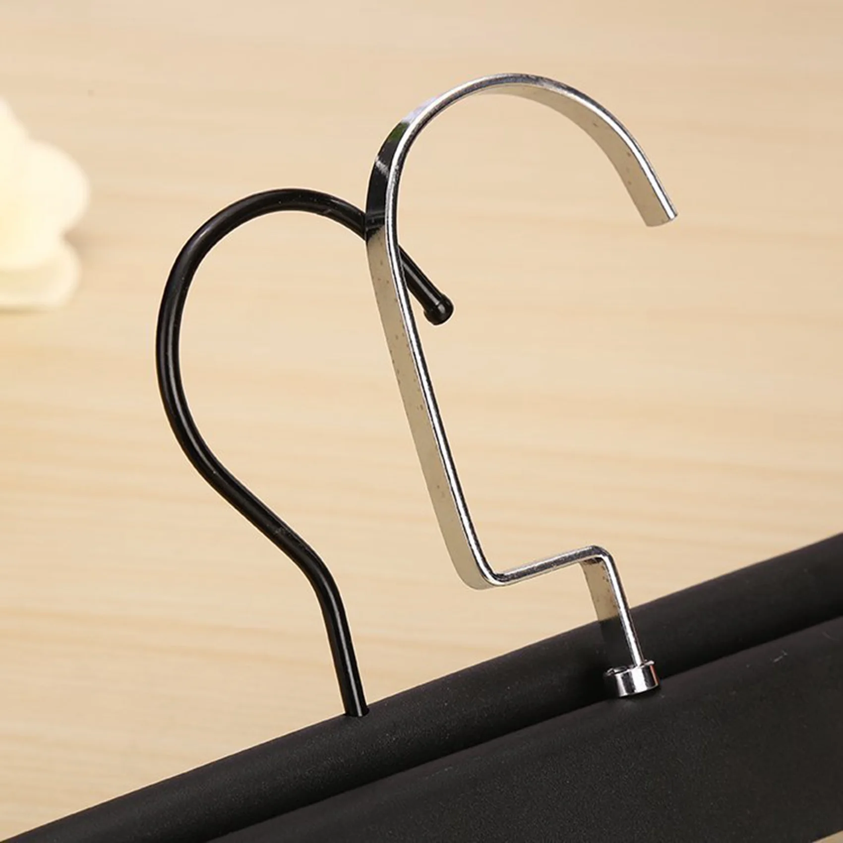 

A63X-20PCS Metal Pants Skirt Hangers Trouser Stand Holder With 2 Adjustable