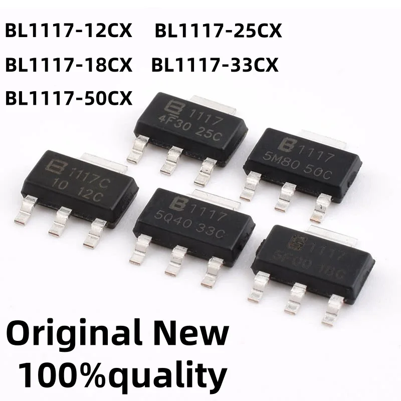 10pcs SMD BL1117-CX BL1117C-12CX BL1117-18CX BL1117-33CX BL1117-50CX SOT223 Linear Regulator LDO IC Chip 100% Brand New Original