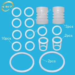 O Silicone Sealing Rings Corrugated Sleeve H Shaped Gaskets Mixed Pack Ice Cream Maker Parts For BQL Soft Serve Machines 16 PCS