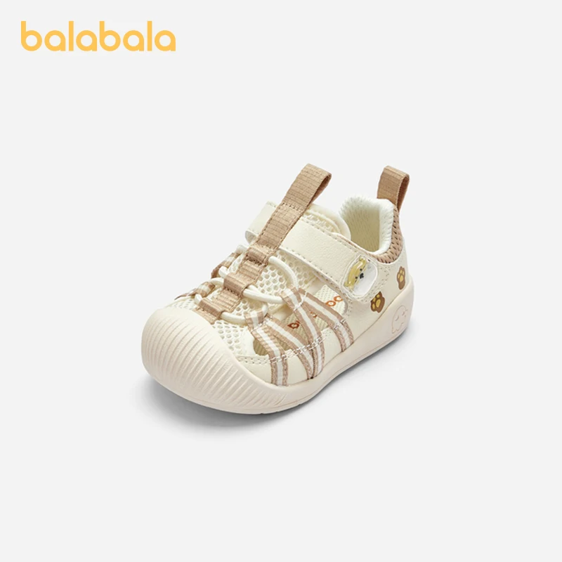 

Balabala Baby Walking Shoes Boys Girls Children Sandals Shoes for Infant 2024 Summer New Breathable Mesh Slip-Resistant