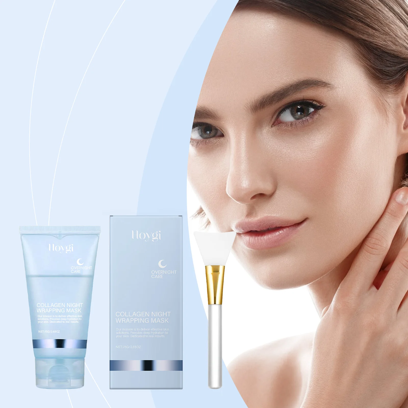 

Коллагеновая отшелушивающая маска против морщин (со скребком) - нежное увлажнение, улучшает тусклость, удаляет омертвевшую кожу, клеточная кожа.