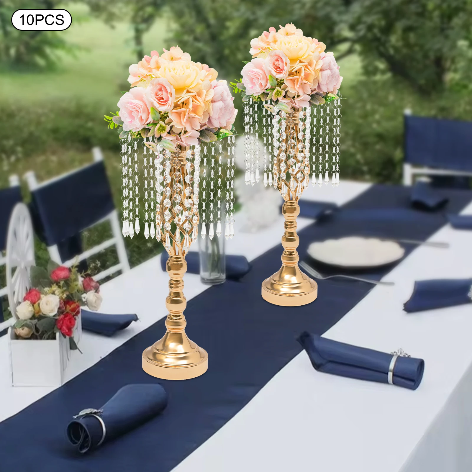 ขาตั้งดอกไม้คริสตัลสูง 19.3 นิ - Centerpiece Vase Tall บทวิจารณ์และราคา