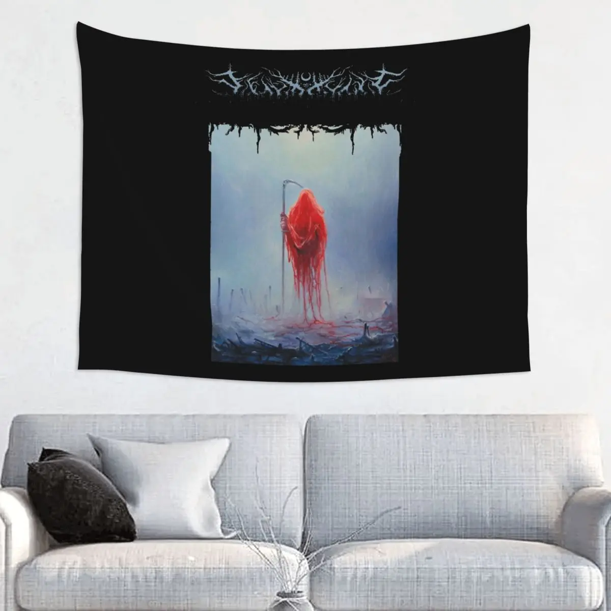 Lorna Shore Deathcore Music Tapestry Hippie Polyester Wall Hanging American Wall Decor Yoga Mat Psychedelic Tapestries