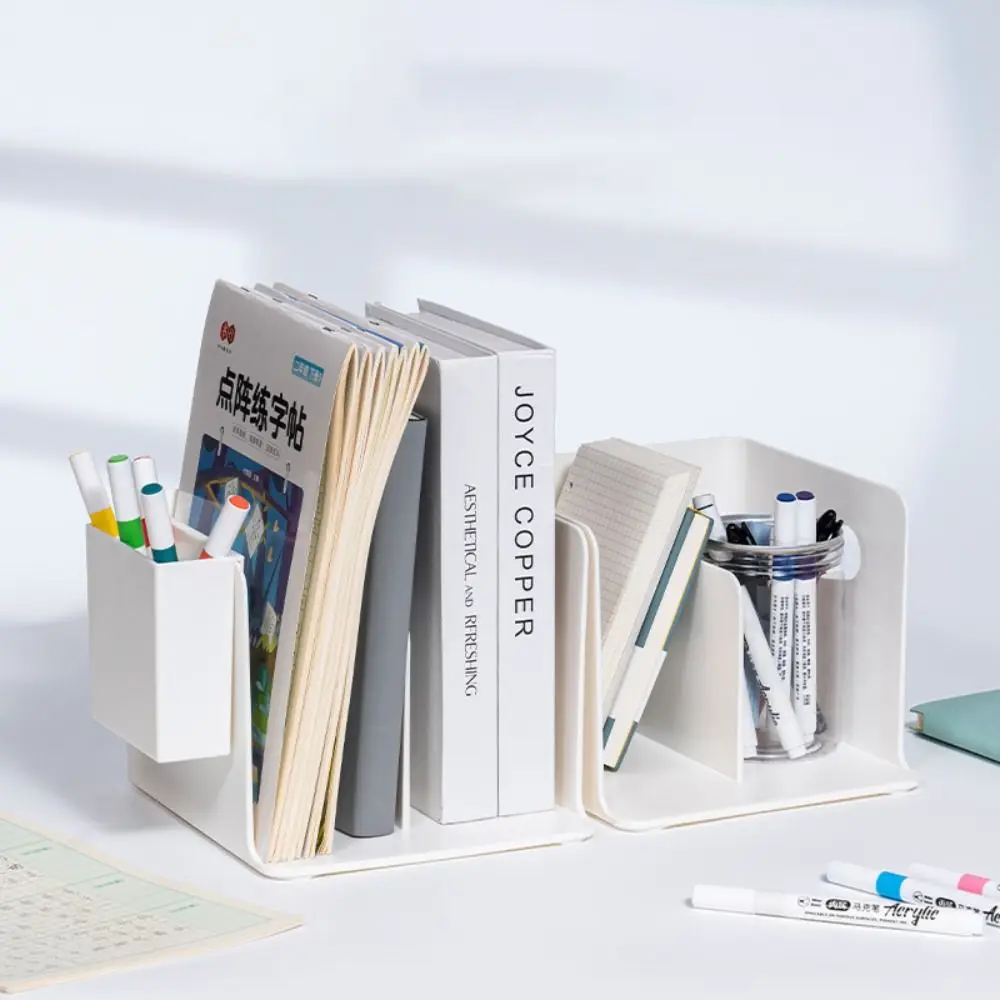 Simple Bookends Stand Non-Slip Durable Desktop Bookstand Wear-resistant Multifunction Document Book Hold Book School Stationery