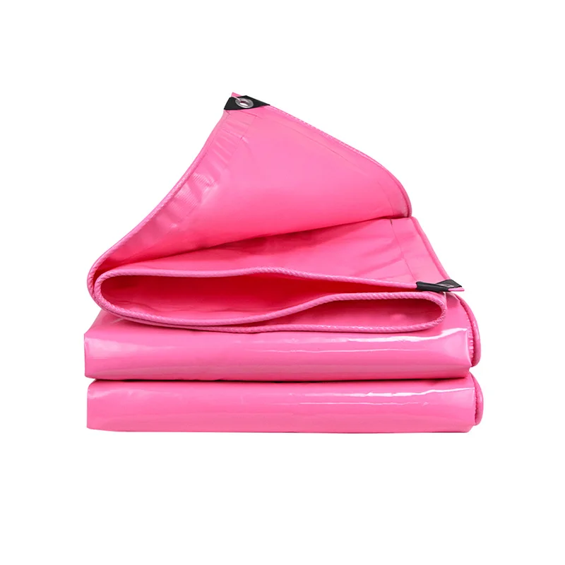 

500gsm Pink PVC Sunshade Cloth Plastic Cloth Balcony Courtyard Fence Planting Car Insulation Tarpaulin