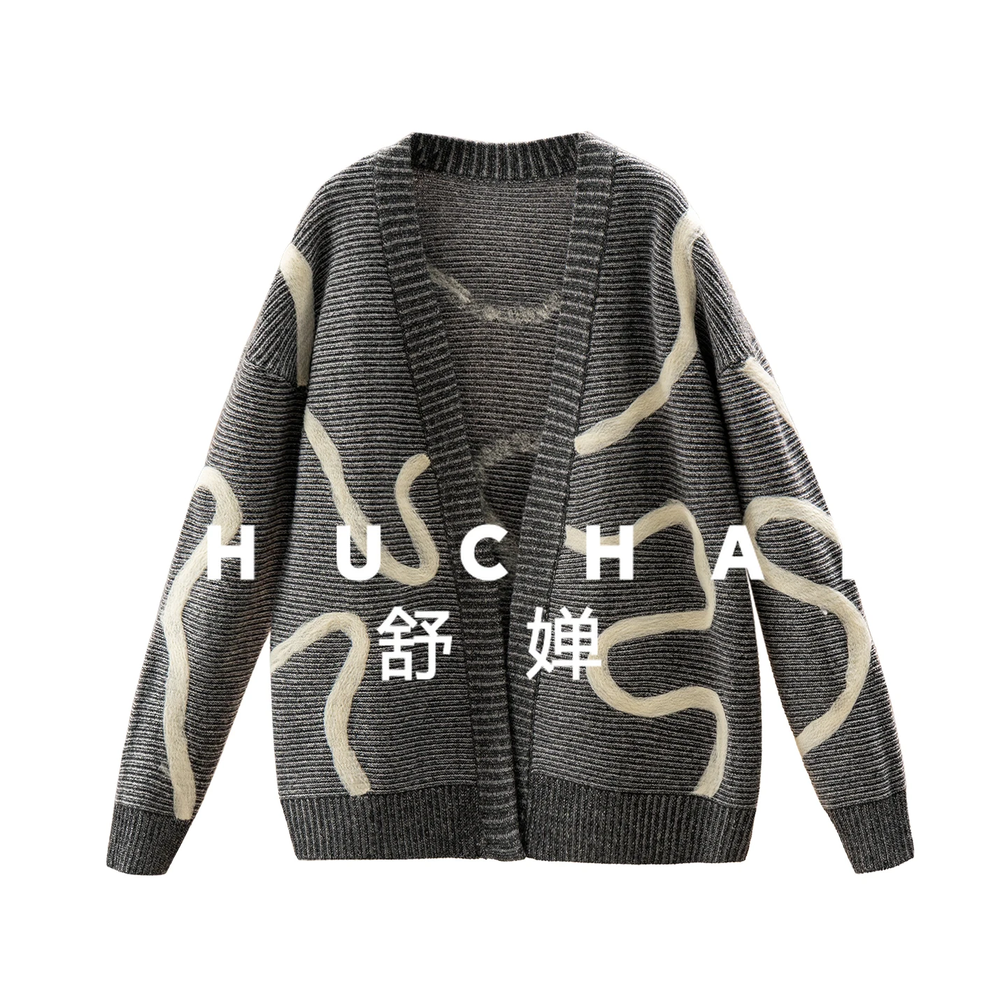 

510 г 100 шерсть, жаккардовый свитер без пряжек с натуральными кривыми, кардиган, женские свитера 6Y80 для женщин, кардиган Feminino