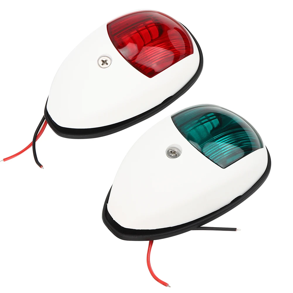 

1Pair Yacht Signal Lamp Low Power Consumption Portable Durable Yacht Navigation Light 10‑30V Wide Pressure Shipping Signal Lamp
