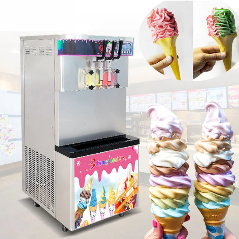 

Ice Cream Manufacturers Icecream Machine 3 Flavors Soft Ice Cream Maker Chinese Good Humor Ice Cream Machine Maker Commercial