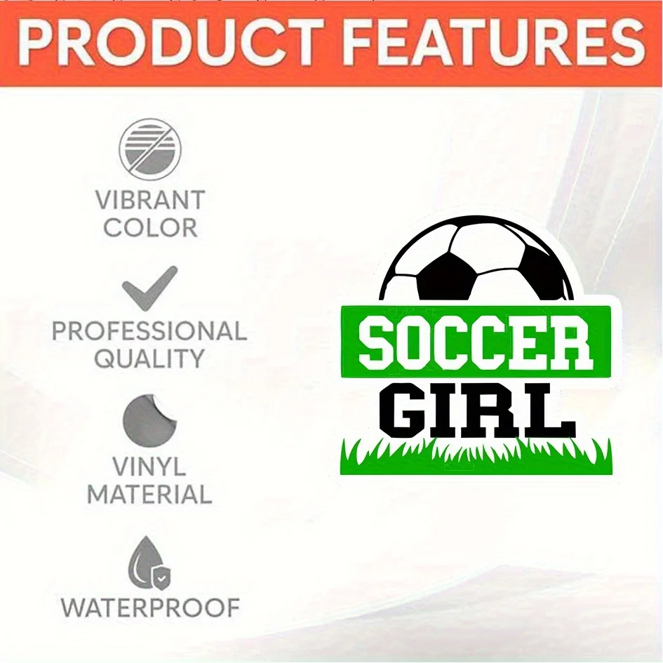3 ชิ้น/เซ็ตสติกเกอร์ธีมฟุตบอลสุดเท่ห์ “สาวนักฟุตบอล” เหมาะสำหรับแล็ปท็อป ขวดน้ำ สเก็ตบอร์ด เคสโทรศัพท์ และกระเป๋าเดินทาง