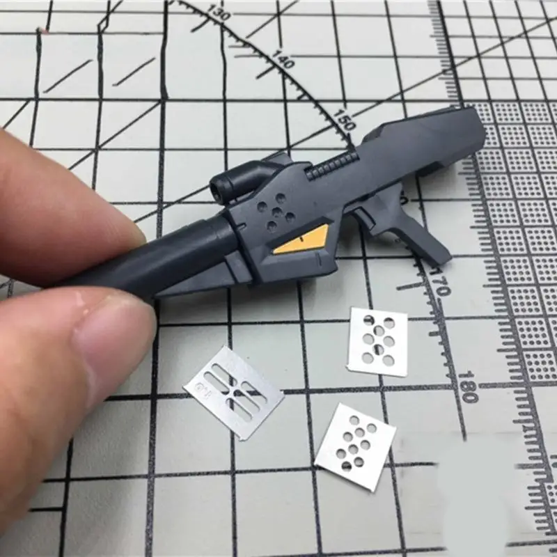 P82E Versatility 12 In 1 Scribes Line Templates Ruler Carving Auxiliary Ruler For Detailed Model Crafting Repairing Tool