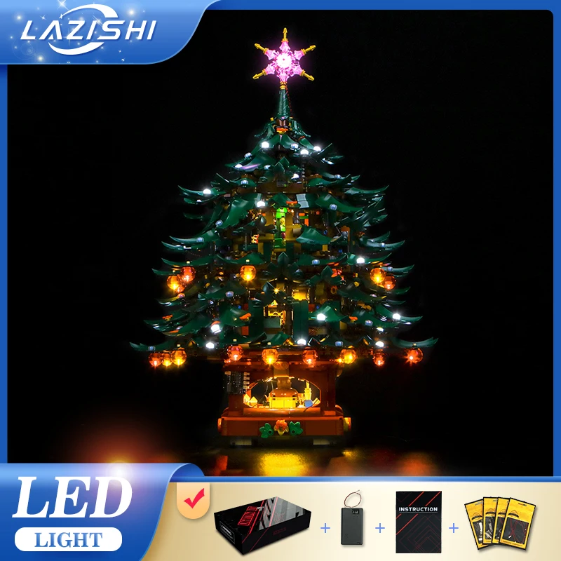 Lazishi LED lighting 41843 set suitable for Family Christmas Tree Decoration lighting gift (excluding building blocks)