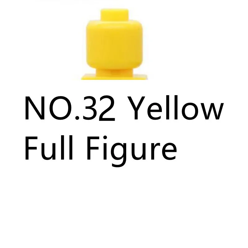 10pcs/Lot Blank Mini Figure Toys Solid Color Building Block Figurers Boys Girls DIY Eductional Toy Photo Frame Mini Figure Toys