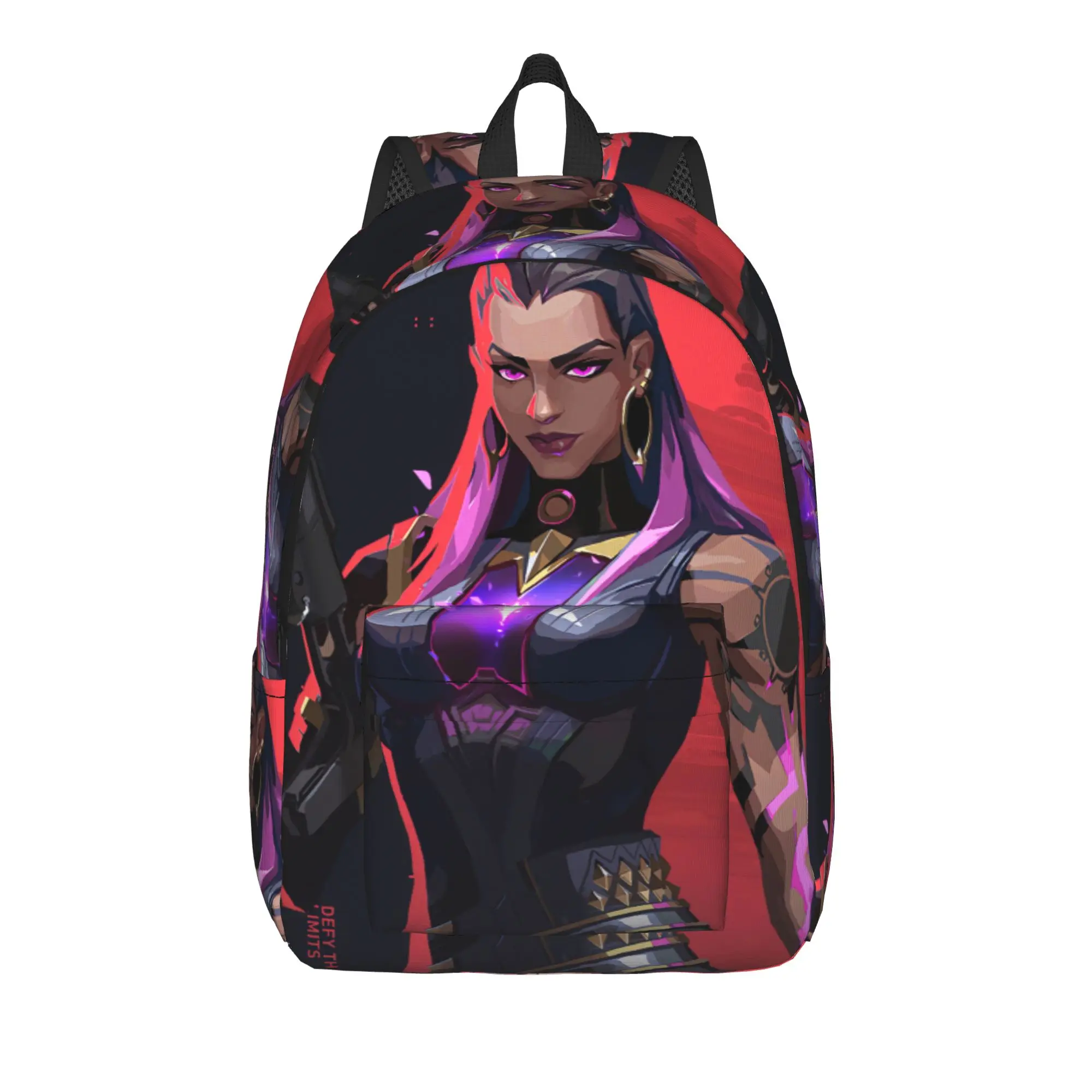 Killjoy Backpack Student Unisex V-Valorant Print Backpacks Polyester Fashion School Bags Workout Design Rucksack