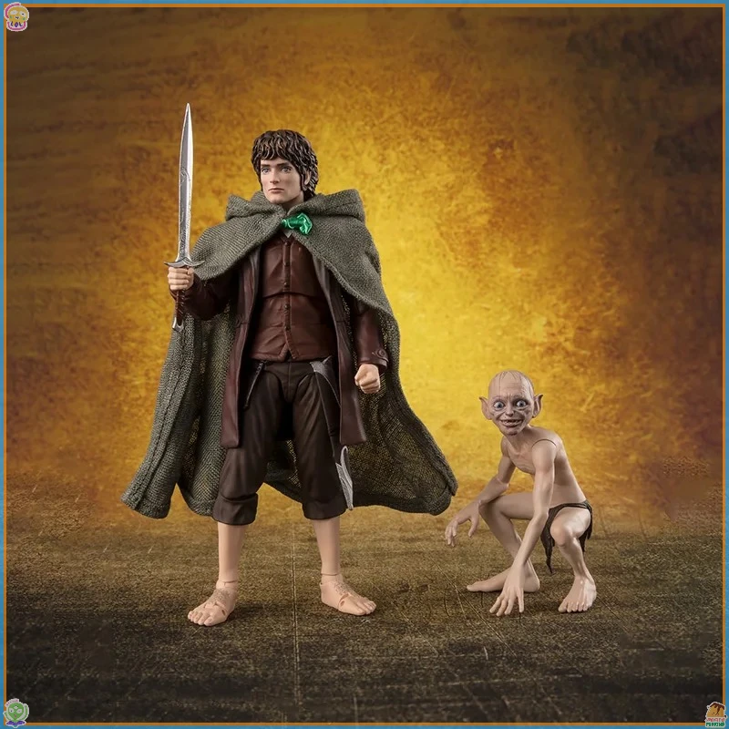 

Original Box Bandai SHF THE LORD OF THE RINGS Frodo Baggins&Gollum Figure Model Collection Toy Gift