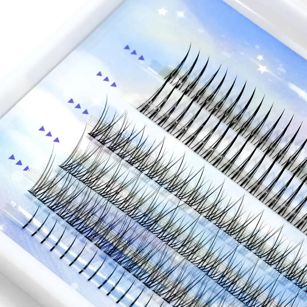 Lower Eyelashes Type A Fishtail Eyelashes Multifunctional 3D False Eyelashes Mixed Pack 3-in-1 Curly False Eyelashes Mixed Set