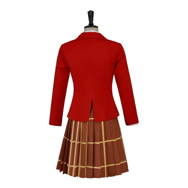 2025 Mob Psycho 100 Arataka Reigen disfraz de Cosplay colegiala para mujeres uniforme rojo traje de escenario fiesta de Halloween Outfift 2025x;8's