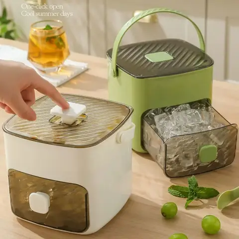 48 Grid Ice Cube Mold Reusable Refrigerator Ice Maker One-touch Easy Release Homemade Ice Cube Tray Mold Home Ice Making Tool