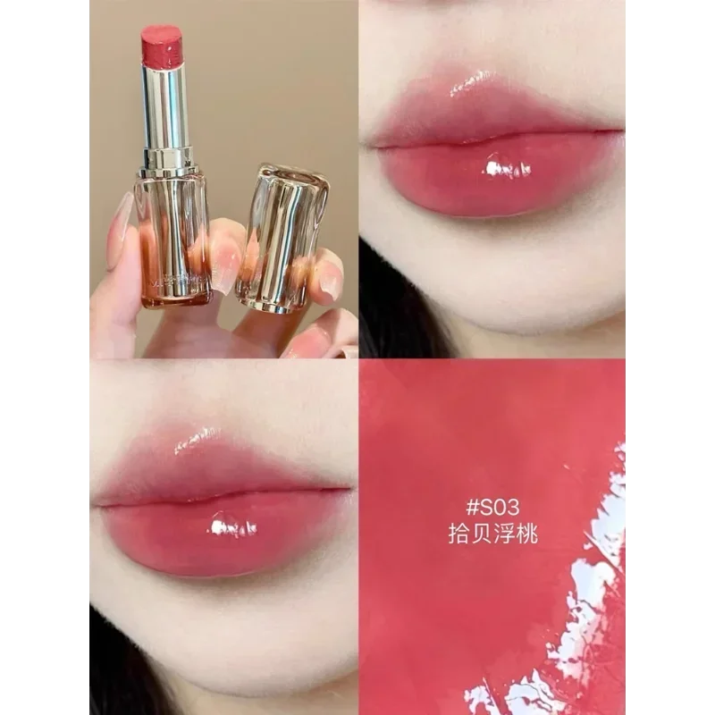 Mincine Long-Lasting Batom, Não-Transferência, Batom Ice Café, Brilho Labial Brilhante, Vermelho, Marrom, Shimmer Maquiagem, Cosméticos