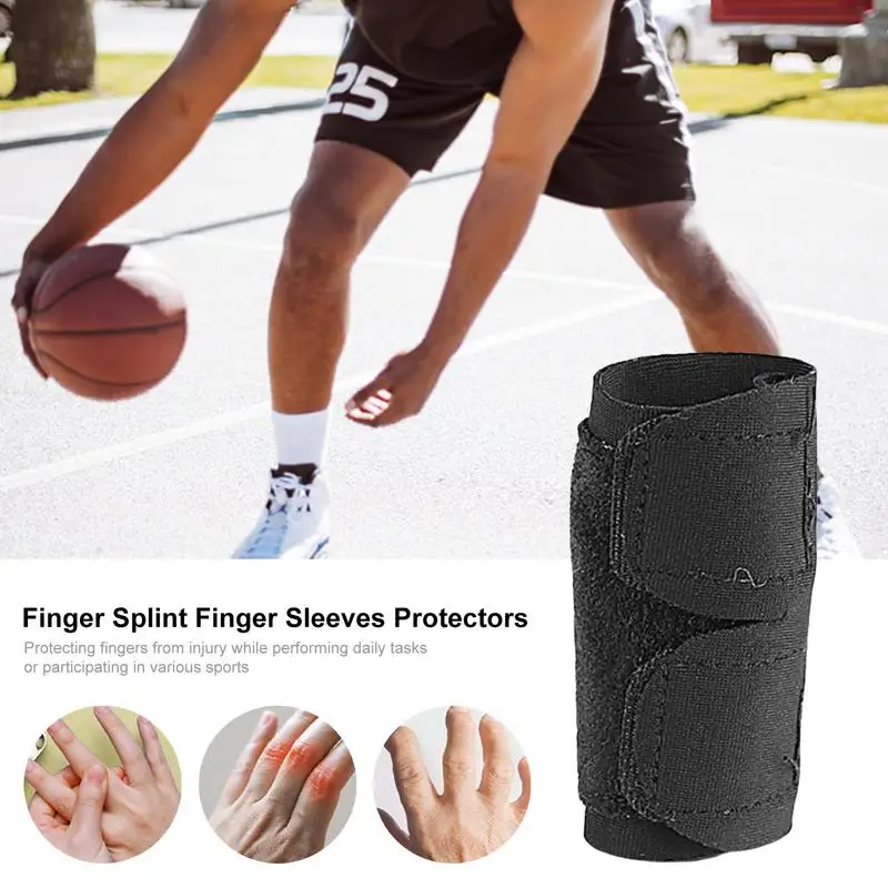 Finger Support Brace Adjustable Washable Compression Finger Stabilizer Comfortable Multifunctional Finger Straightening Splint