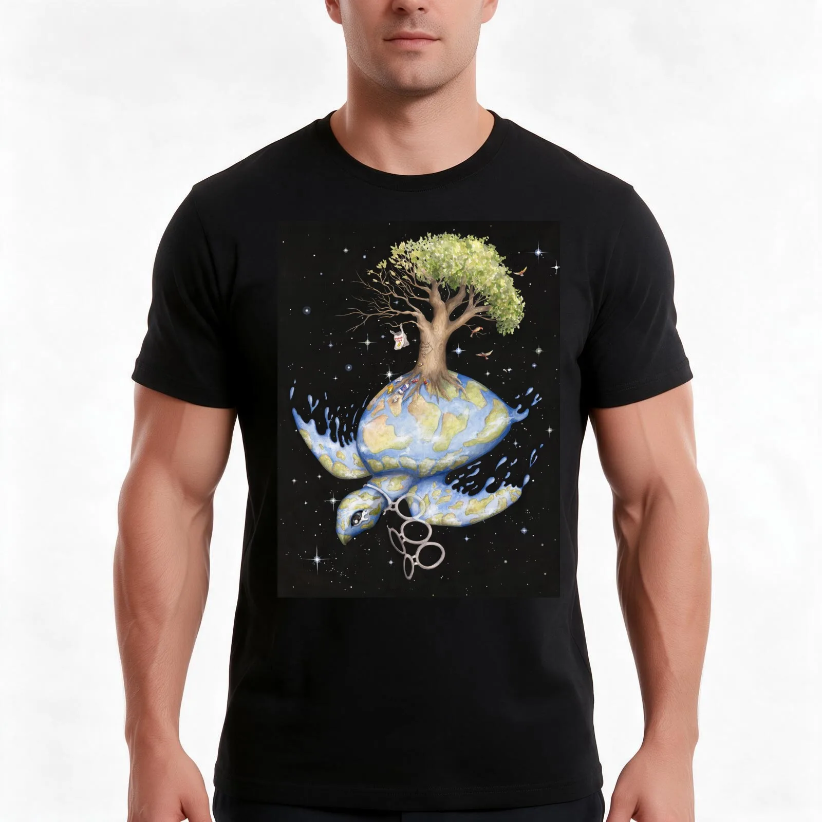 Endangered - Global Warming and Climate Change T-Shirt Summer Casual Cotton Tee Oversized Streetwear Tops Unisex Men Women