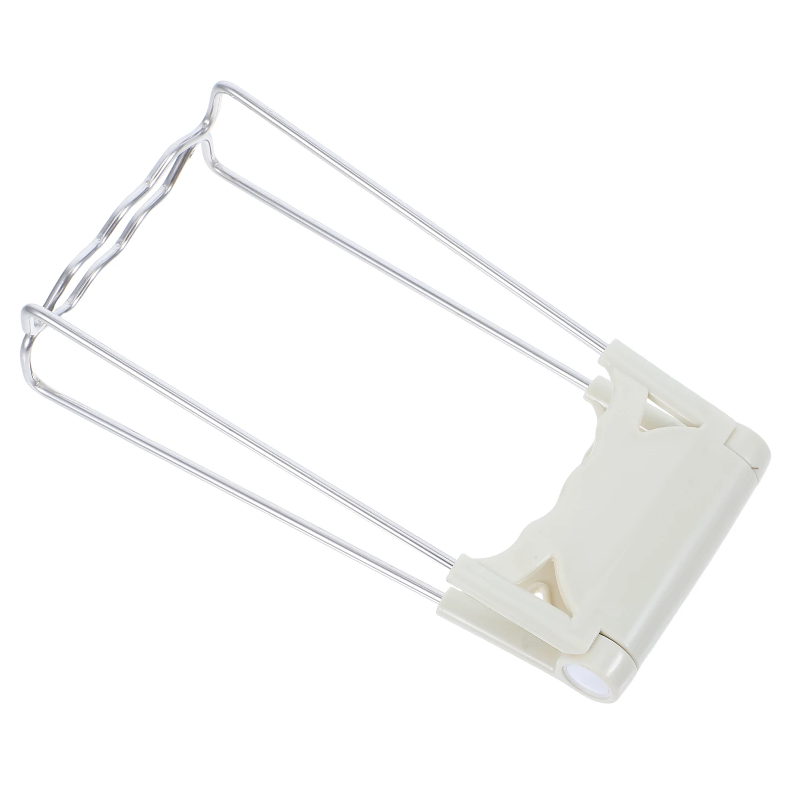 

Anti scald Clip Kitchen Non slip Bowl Hot Dish Grabber Plate Gripper Tongs Sky blue Lifter Stainless Steel Pan Holder Folding