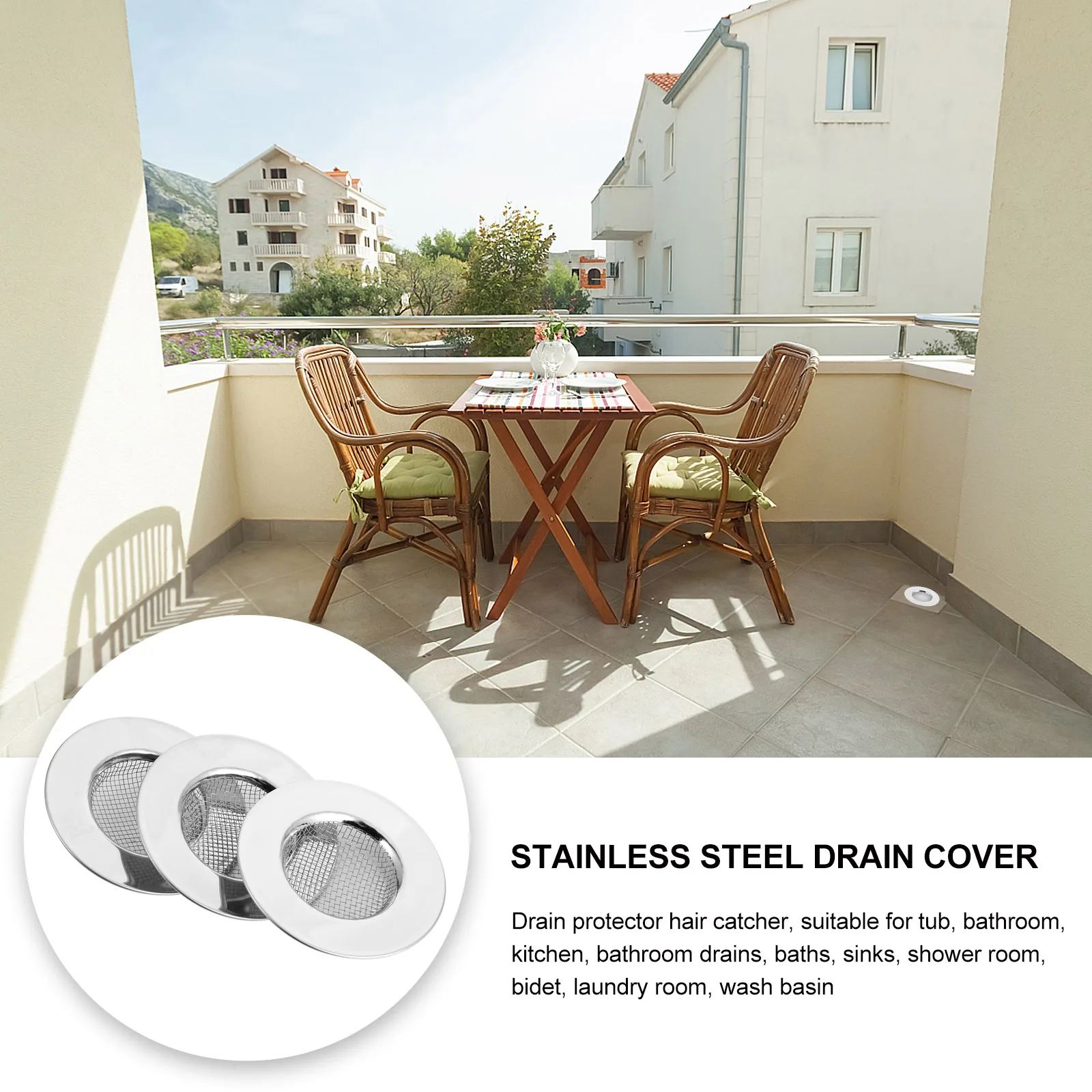 

3 шт., сливная крышка из нержавеющей стали, корзина, уловитель канавок, дизайн, пробка для волос для ванной комнаты, кухонная раковина, сливной фильтр для душа