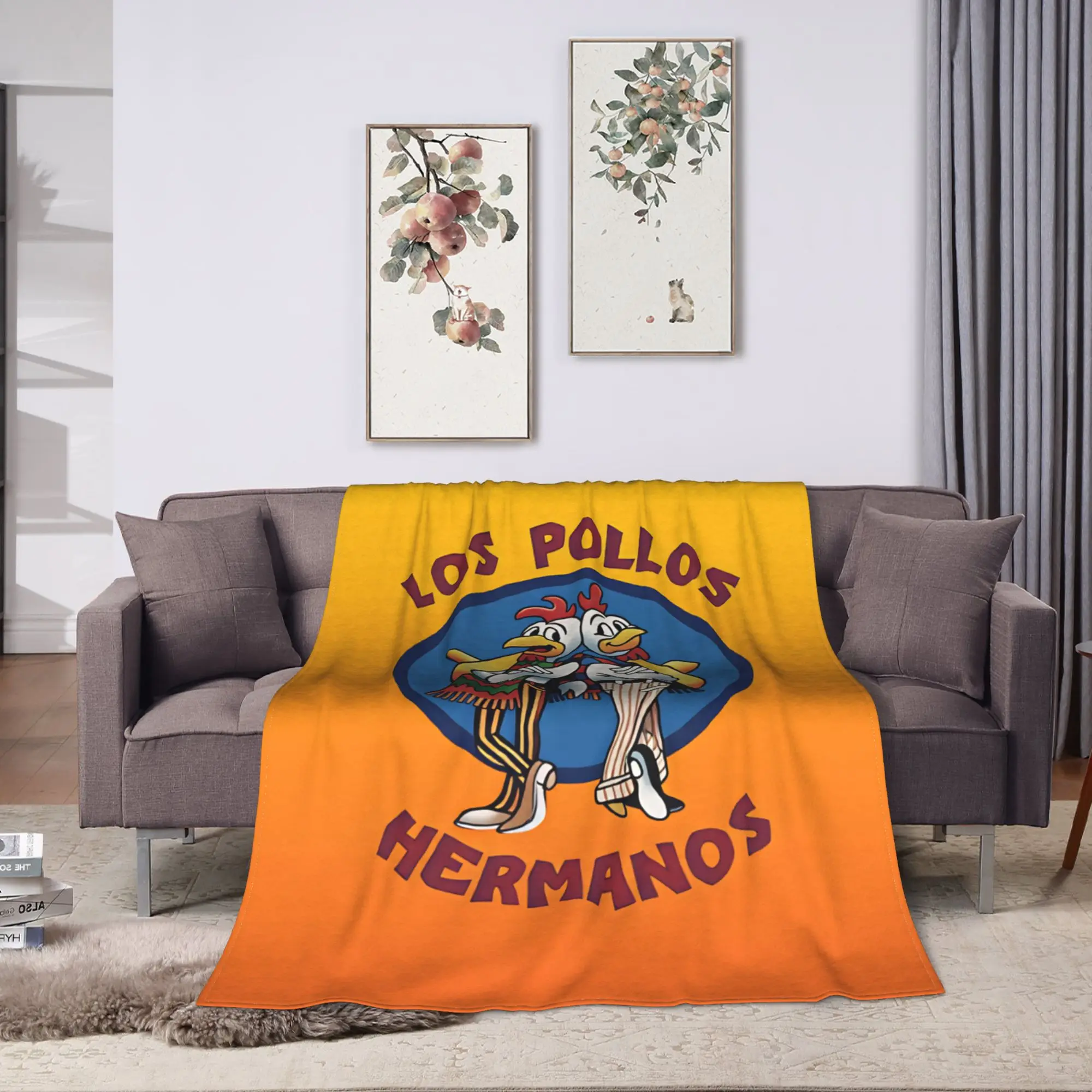 Breaking Bad LOS POLLOS Chicken Printed Super Soft Blankets  Plush Throw Blanket Home Decor Flannel Bedspread Sofa Bed Cover