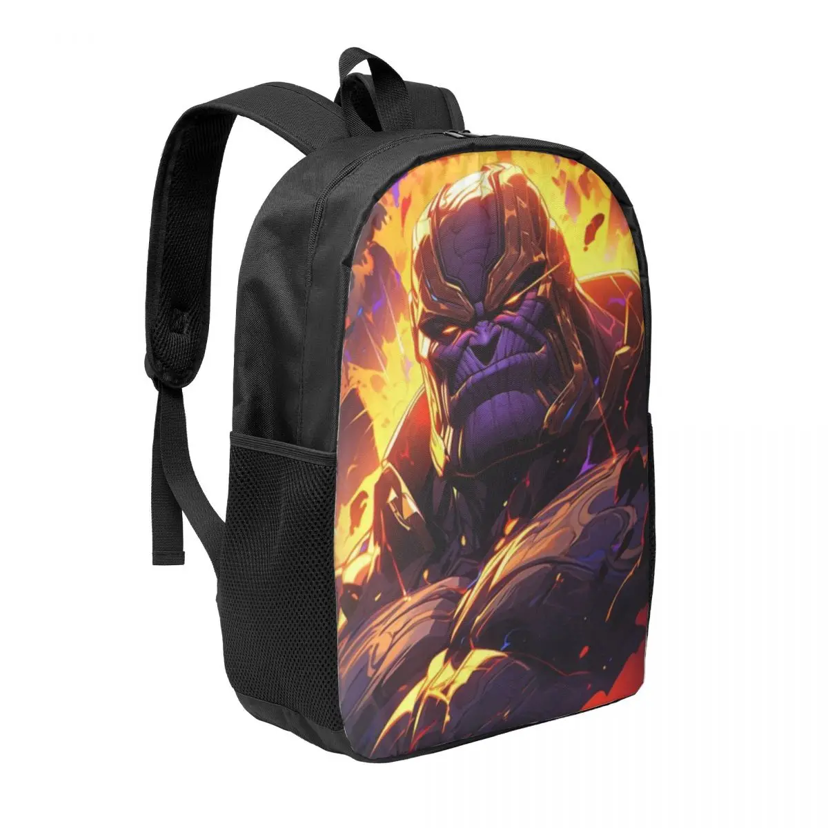 Marvel Thanos Basic 17-Inch School Backpack - Minimalist and Stylish Backpack for Teens and Young Adults