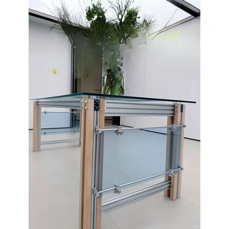 

Personalized square long table light luxury home office desk simple conference negotiation table