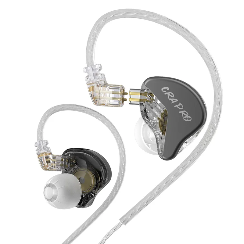 CCA CRA pro HIFI Earphones DLC Diamond Diaphragm Dynamic Earbuds With Replaceable Headphone Cables Sports Music Earphones