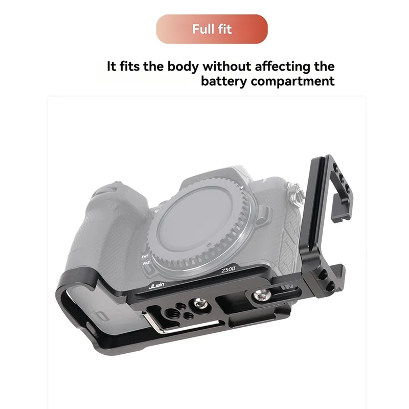 

T82C Hot Sale-Jlwin Z50II Ergonomic Vertical Quick Release L Plate Holder For Nikon Z50 II, Camera Tripod Ready