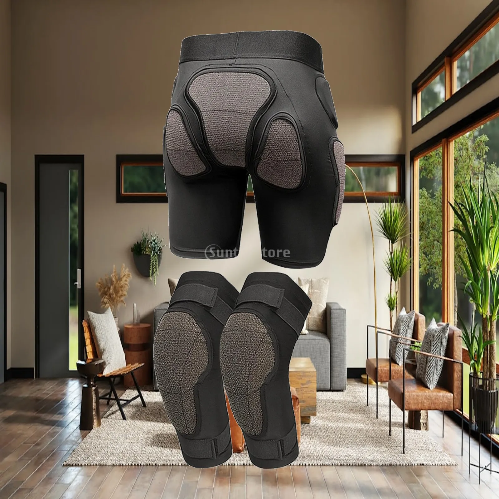 Snow Sports Hip Protector Padded Shorts for Skiing Skateboarding Rollerblading with Knee Protection Coccyx Hip Bone Thigh Gear