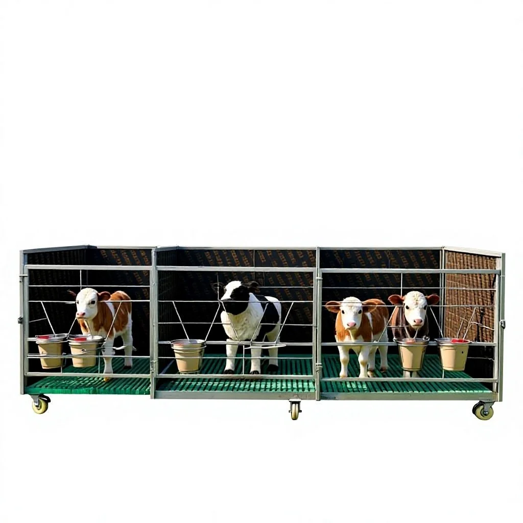 Heavy Duty Galvanized Calf Pen Floor Panels, Manure Grating Slats, Easy Clean Modular Design, 6-5 Model