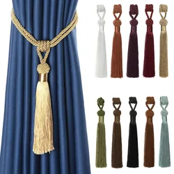 1Pc Curtain Tieback Holder Handmade Curtain Accessory Tassels Fringe Hanging Ball Tie Back Window Drapery Tassel Home Decoration