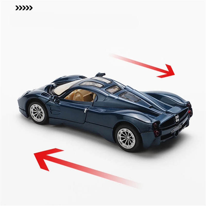 1:32 Pagani Utopie Legierung Sportwagen Modell Druckguss Metall Rennwagen Auto Modell Simulation Sound Licht Sammlung Kinder Spielzeug Geschenk