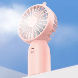 Travel Portable Fan Handheld Mini Fan AA-Battery Powered Super Mute Cooling Fan for Home Office- Travelling Cooler