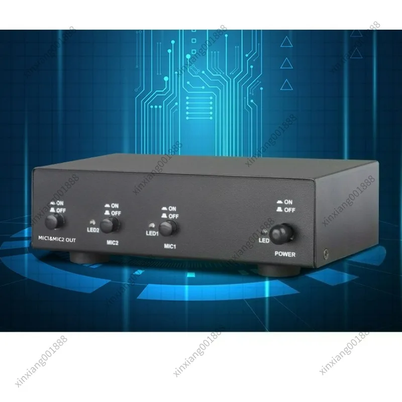 For Large Diaphragm Dual Condenser Microphone Live Streaming Recording Mic 48V Phantom Power USB Stabilized Low Noise Design