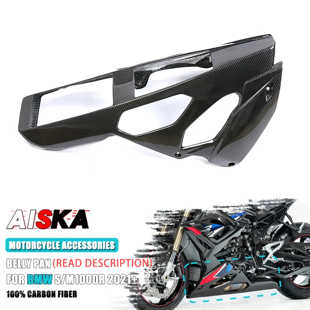 M1000 R Belly Pan Accessories Real Carbon Fiber Lower Bellypan Guard Fairing Kit Cover For BMW S1000R M1000R 2021 2022 2023 2024