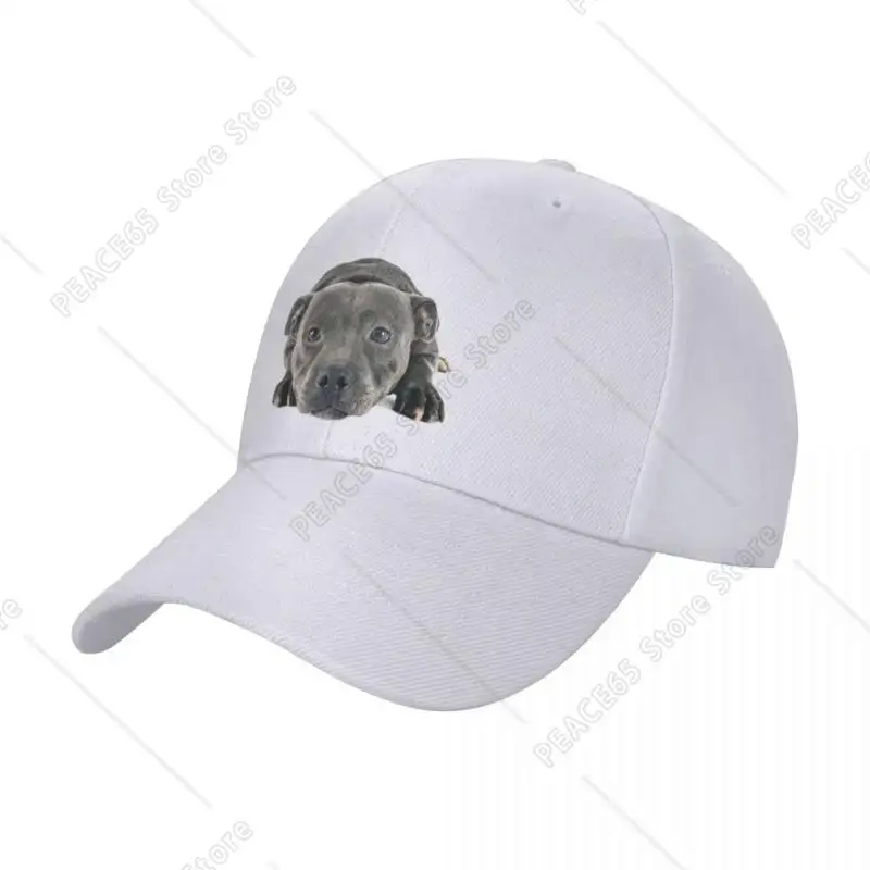 Personalized Staffordshire Bull Terrier Baseball Cap Outdoor Women Men'S Adjustable Trucker Hat Summer