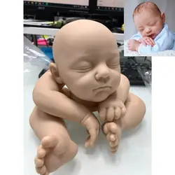 19Inch Unfinished Reborn Baby Doll Kit Jamie Unpainted Doll Parts With Cloth Body Handmade DIY Toy Figure