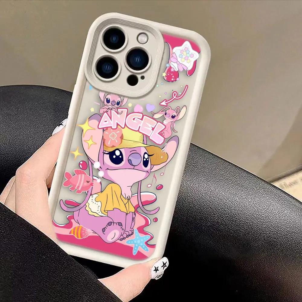 Disney anioł Lilo ścieg etui na telefon Samsung Galaxy S24 S23 S22 S21 FE PLUS NOTE 20 ULTRA miękkie silikonowe etui Funda etui