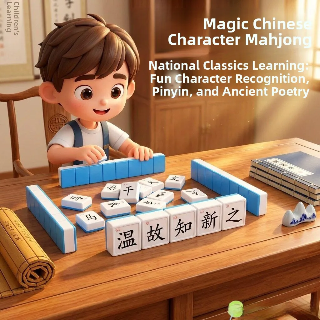 

Интерактивная детская карточная игра в маджонг: комбинация персонажей для развития общего когнитивного словаря, игра для родителей и детей