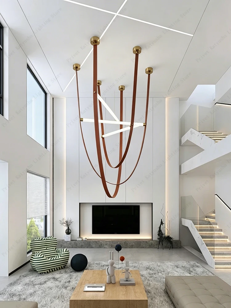 LED 2026 Modern Minimalist Style Belt Pendant Lamp Italian Art Decor Lampara Lampadario Soffitto Moderno Decoration Maisons
