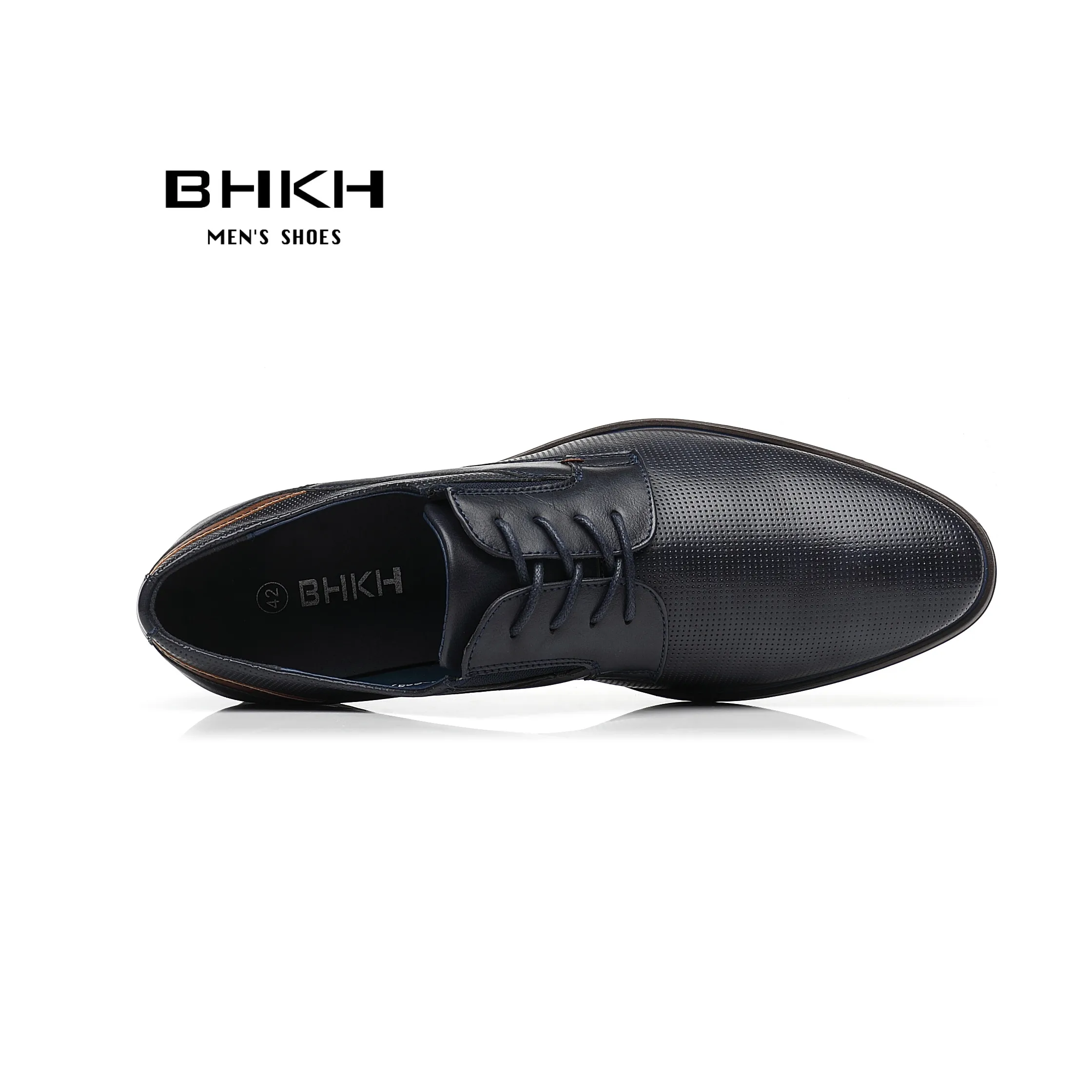 BHKH 2024 Man Formal Dress Shoes Spring Autumn Lace Up Men Wedding Shoes Smart Business Office Work for Men Shoes