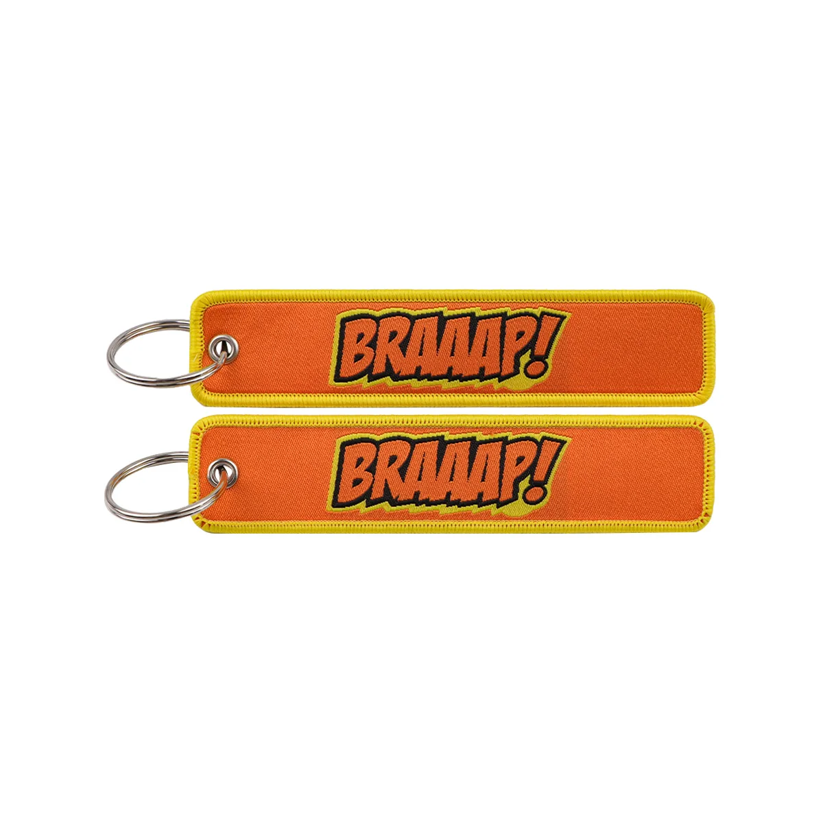 Funny Quotes Series Embroidery Key Fobs Keychain
