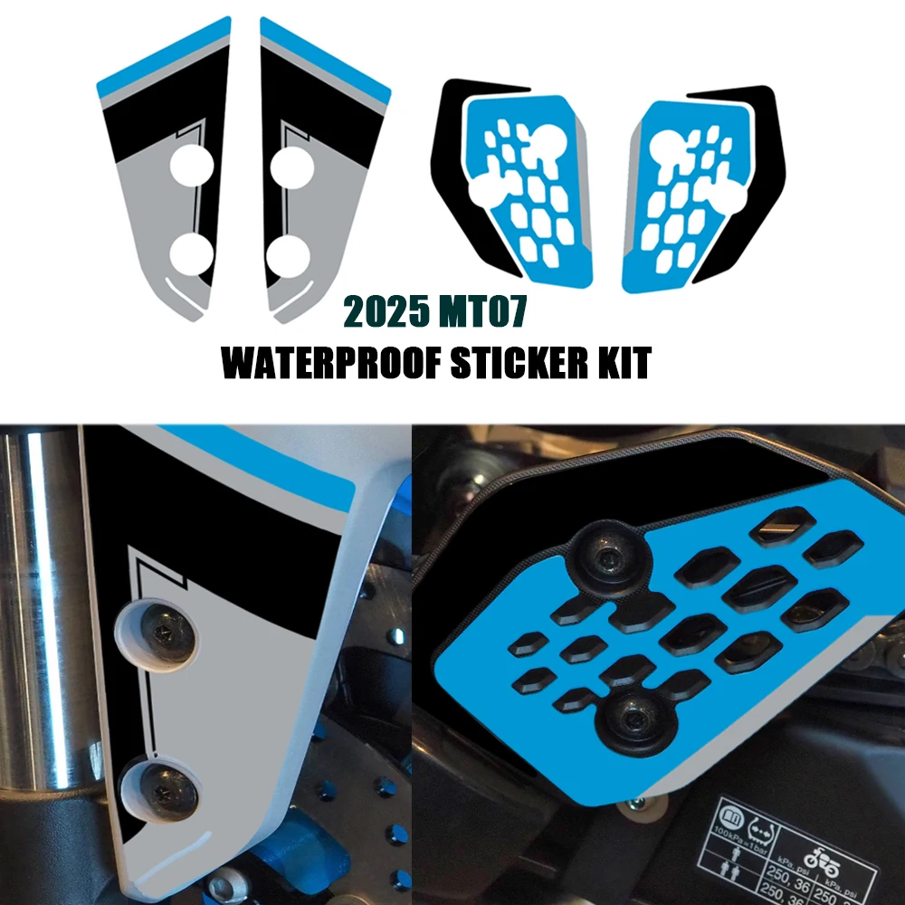 

For Yamaha MT-07 MT 07 New Motorcycle Fuel Tank Protection Stickers 2025 MT07 Anti-scratch Protector Waterproof Sticker Kit